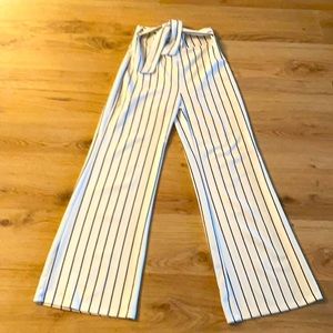 Wide leg high waisted pants